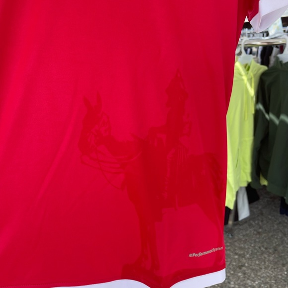 Womens  XS red Macron official jersey. Quick wick - Picture 6 of 6